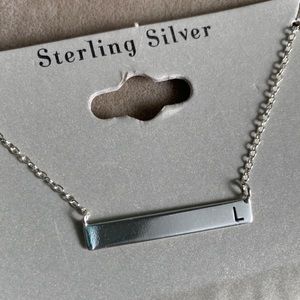 Sterling Silver Initial Necklace